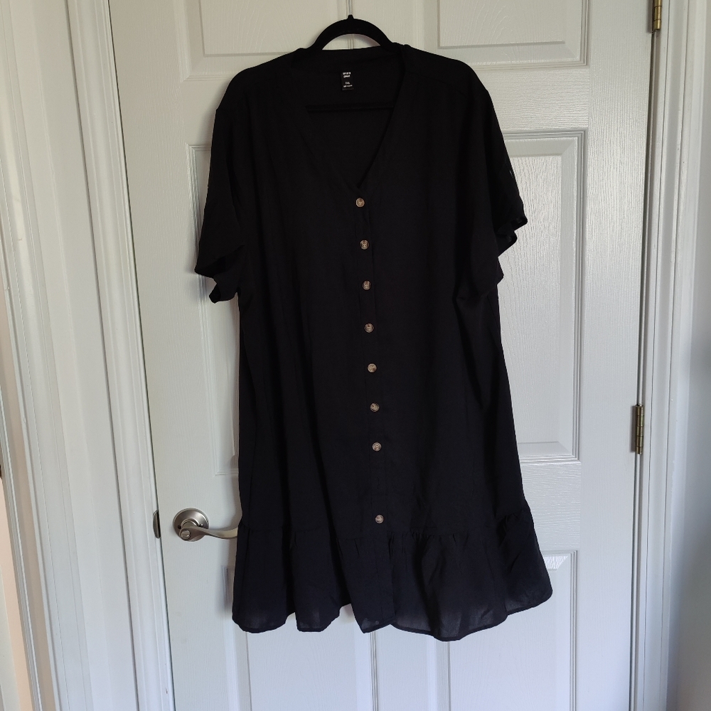 Shein Size 5xL  black dress